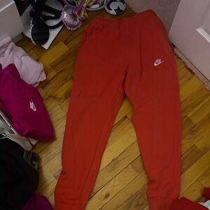 women’s Nike Red Sweatpants